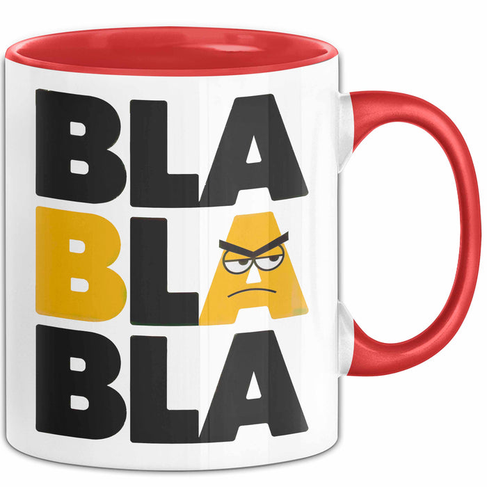 Sarkasmus Tasse Geschenkidee Bla Sarkastischer Humor Rot Trendation