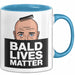 Glatze Tasse Geschenk Bald Lives Matter Geschenkidee Lustig Maenner Blau Trendation