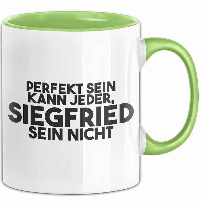 Siegfried Tasse Perfekt Sein Kann Jeder, Siegfried Sein Nicht Geschenk