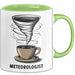 Meteorologe Tasse Geschenkidee für Wetterliebhaber Grün Trendation