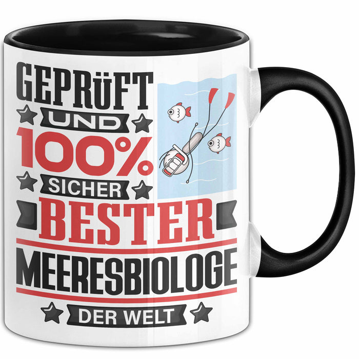 Meeresbiologe Geschenk Lustiger Spruch für Meeresbiologe Geschenkidee Bester Meeresbiologe Der Welt Schwarz Trendation