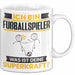 Fußballspieler Tasse Geschenk für Fußballspieler Geburtstag Lustiger Spruch Kaffee-Becher Was Ist Deine Superkraft Weiß Trendation