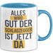 Schlagzeugspieler Schlagzeuger Schlagzeug Tasse Geschenk Lustige Geschenkidee Spruch Der Schlagzeuger Ist Jetzt Da Blau Trendation