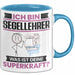 Segellehrer Tasse Geschenk für Segellehrer Geburtstag Lustiger Spruch Kaffee-Becher Was Ist Deine Superkraft Blau Trendation