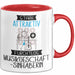 Musikgeschäftsinhaberin Tasse Geschenk Becher Stark Attraktiv Furchtlos Musikgeschäftsinhaberin Lustige Geschenkidee Rot Trendation