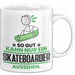 Skateboarder Geschenk Tasse So Gut Kann Nur Ein Skateboarder Aussehen Geschenkidee Kaffee-Becher Weiß Trendation