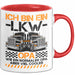 Lkw Fahrer Trucker Tasse Geschenk Lustige Geschenkidee Spruch Ich Bin Ein Lkw Fahrender Opa Rot Trendation