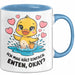 Quietscheente Tier Tasse Geschenk Lustige Geschenkidee Spruch Ich Mag Halt Einfach Enten, Ok Blau Trendation