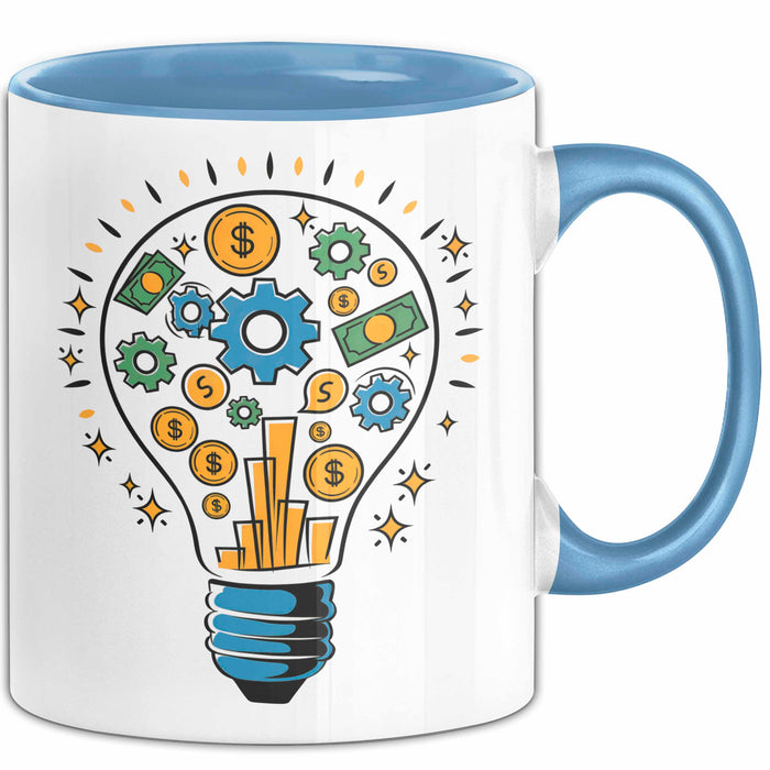 Unternehmer Tasse Geschenk Lustige Geschenkidee Spruch Für Business Träumer Blau Trendation