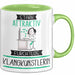 Klangkünstlerin Tasse Geschenk Becher Stark Attraktiv Furchtlos Klangkünstlerin Lustige Geschenkidee Grün Trendation