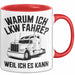 Lkw Fahrer Trucker Tasse Geschenk Lustige Geschenkidee Spruch Warum Ich Lkw Fahre Weil Ich Es Kann Rot Trendation