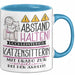 Katzensitterin Tasse Geschenk Lustig Abstand Halten Hochleistungs-Katzensitterin Mit Drang Zur Perfektion Bei Der Arbeit Blau Trendation