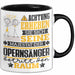 Opernsänger Geschenk Tasse Lustiger Spruch Erheben Sie Sich Der Opernsänger Betritt den Raum Schwarz Trendation