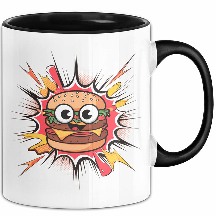 Burger Fan Tasse Geschenk Lustige Geschenkidee Spruch Für Fast Food Fans Trendation