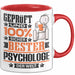 Psychologe Geschenk Lustiger Spruch für Psychologe Geschenkidee Bester Psychologe Der Welt Rot Trendation