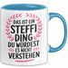 Steffi Tasse Geschenk Das Ist Ein Steffi Ding Geschenkidee Geburtstag Blau Trendation