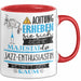 Jazz-Enthusiastin Tasse Geschenk Lustiger Spruch Bitte Erheben Sie Sich Seine Majestät Die Jazz-Enthusiastin Betritt Den Raum Rot Trendation