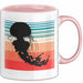Quallen-Liebhaber Tasse Geschenkdiee Vintage Look Retro Becher Rosa Trendation