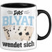 Poker Tasse Geschenk Das Blyat Wendet Sich Spruch Geschenkidee Schwarz Trendation