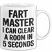 Furz Tasse Geschenk Fart Master I Can Clear A Room Geschenkidee Lustig Weiß Trendation