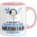 Musikfan Geschenk Tasse So Gut Kann Nur Ein Musikfan Aussehen Geschenkidee Kaffee-Becher Rosa Trendation
