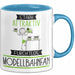 Modellbahnfan Tasse Geschenk Becher Stark Attraktiv Furchtlos Modellbahnfan Lustige Geschenkidee Blau Trendation