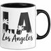 Los Angeles LA Kalifornien USA Tasse Geschenk Lustige Geschenkidee Spruch Schwarz Trendation
