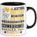 Schwiegeronkel Geschenk Tasse Lustiger Spruch Erheben Sie Sich Der Schwiegeronkel Betritt den Raum Schwarz Trendation