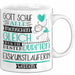 Eiskunstläuferin Geschenk Becher Tasse Gott Schuf Alle Menschen Gleich Nur Die Besten Durfeten Eiskunstläuferin Werden Geschenkidee Lustig Weiß Trendation