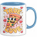 Pizza Liebhaber Tasse Geschenk Lustige Geschenkidee Spruch Für Käse Liebhaber Blau Trendation