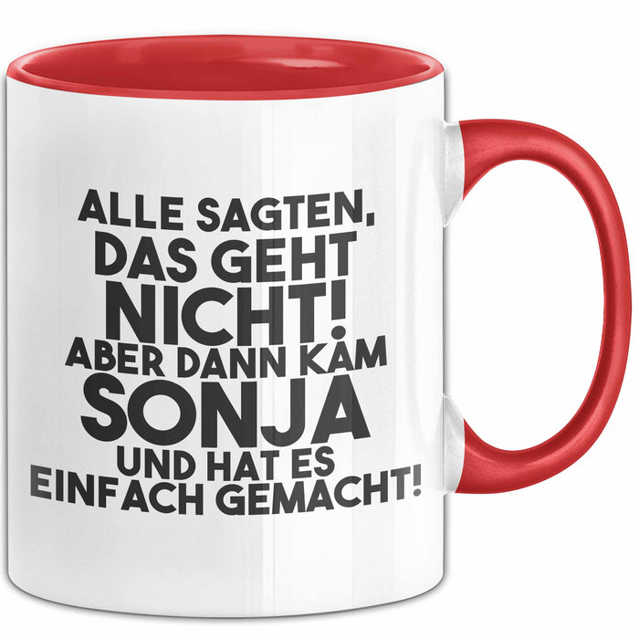 Sonja Tasse Alle Sagten Das Geht Nicht, Aber Dann Kam Sonja Geschenk