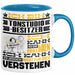 Tonstudio-Besitzer Geschenk Tasse Lustige Geschenkdiee für einen Tonstudio-Besitzer Geburtstag Ich Bin Tonstudio-Besitzer Ich Kann Es Dir Erklären Aber Nicht Für Dich Verstehen Blau Trendation