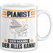 Pianist Tasse Geschenk für Pianist Der Mann Der Alles Kann Geschenkidee zum Geburtstag Weiß Trendation