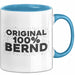 Bernd Tasse Original 100% Bernd Geschenk Blau Trendation