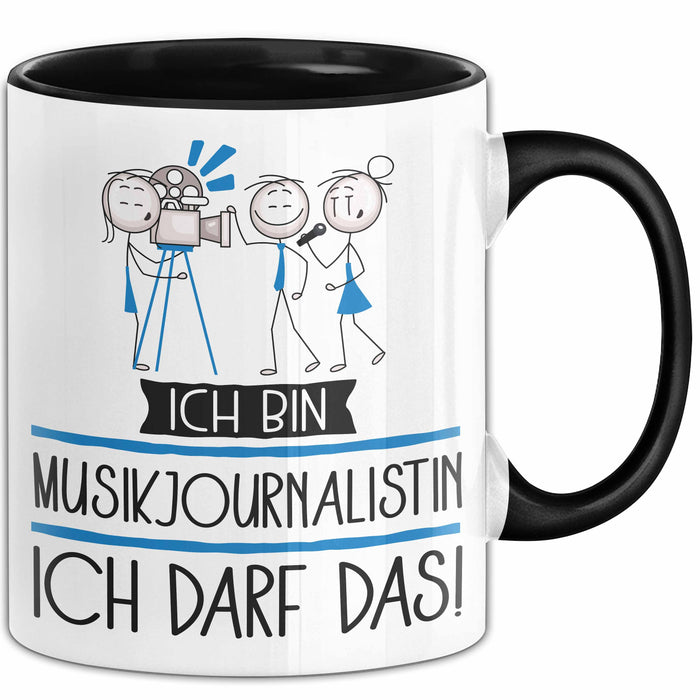 Geschenk für Musikjournalistin Tasse Lustige Geschenkidee Geburtstag Ich Bin Musikjournalistin Ich Darf Das Trendation