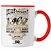 TRENDATION 60. Geburtstag Tasse Frau Mann Geschenk 60er Geschenkidee 60 Mutter Vater Rot Trendation