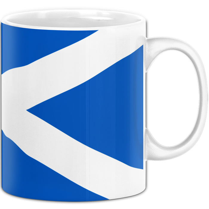 Schottland Flagge Tasse Geschenk Fußball-Fans Europa 3D Alloverprint Weiß Trendation