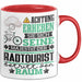 Radtourist Geschenk Tasse Lustiger Spruch Erheben Sie Sich Der Radtourist Betritt den Raum Rot Trendation