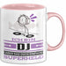 DJ Geschenk Tasse Ich Bin DJ Aber Sag Doch Einfach Superheld Lustige Geschenkdiee für DJ Kaffee-Becher Rosa Trendation