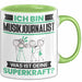 Musikjournalist Tasse Geschenk für Musikjournalist Geburtstag Lustiger Spruch Kaffee-Becher Was Ist Deine Superkraft Grün Trendation