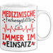Medizinischer Assistent Arzt Tasse Geschenk Lustige Geschenkidee Spruch Medizinische Fachangestellte Immer Im Einsatz Weiß Trendation