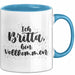 Britta Tasse Ich Britta, Bin Vollkommen Geschenk Blau Trendation