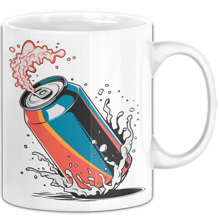 Softdrink Fan Tasse Geschenkidee für Limo und Cola Liebhaber Weiß Trendation