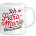 Petra-Marie Tasse Geschenk Ich Bin Vollkommen Petra-Marie Geschenkidee Geburtstag Weiß Trendation