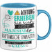 Rhythmische Gymnastin Tasse Geschenk Lustiger Spruch Bitte Erheben Sie Sich Seine Majestät Die Rhythmische Gymnastin Betritt Den Raum Blau Trendation