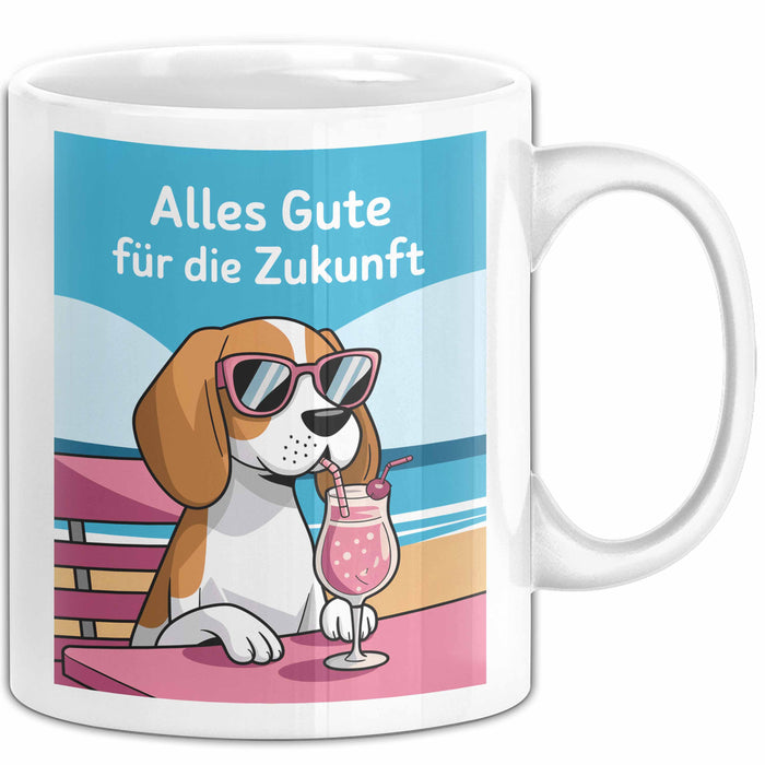 Büroarbeit Kollege Abschied Tasse Geschenk Lustige Geschenkidee Spruch Alles Gute Für Die Zukunft Weiß Trendation