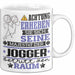 Jogger Geschenk Tasse Lustiger Spruch Erheben Sie Sich Der Jogger Betritt den Raum Weiß Trendation