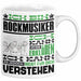 Rockmusiker Geschenk Tasse Geschenkidee für Rockmusiker Geburtstag Lustig Ich Bin Rockmusiker Ich Kann Es Dir Erklären Aber Nicht Für Dich Verstehen Weiß Trendation
