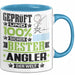 Angler Geschenk Lustiger Spruch für Angler Geschenkidee Bester Angler Der Welt Blau Trendation
