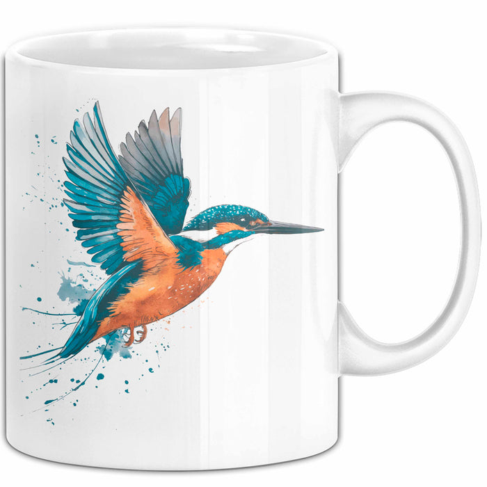 Eisvogel Vogel Tasse Geschenk Lustige Geschenkidee Spruch Weiß Trendation